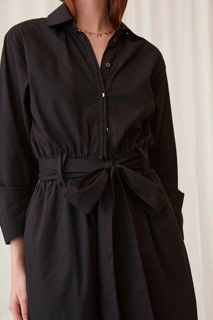 Genevieve Dress-Deep Black
