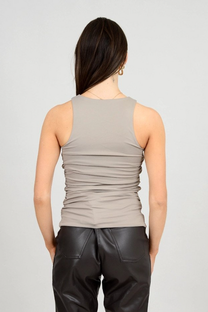 Riyan High Crew Side Shirring Shell