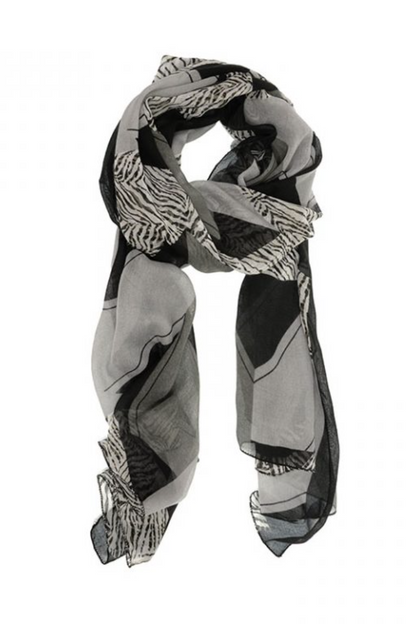 Joy Susan Abstract Tiger Scarf