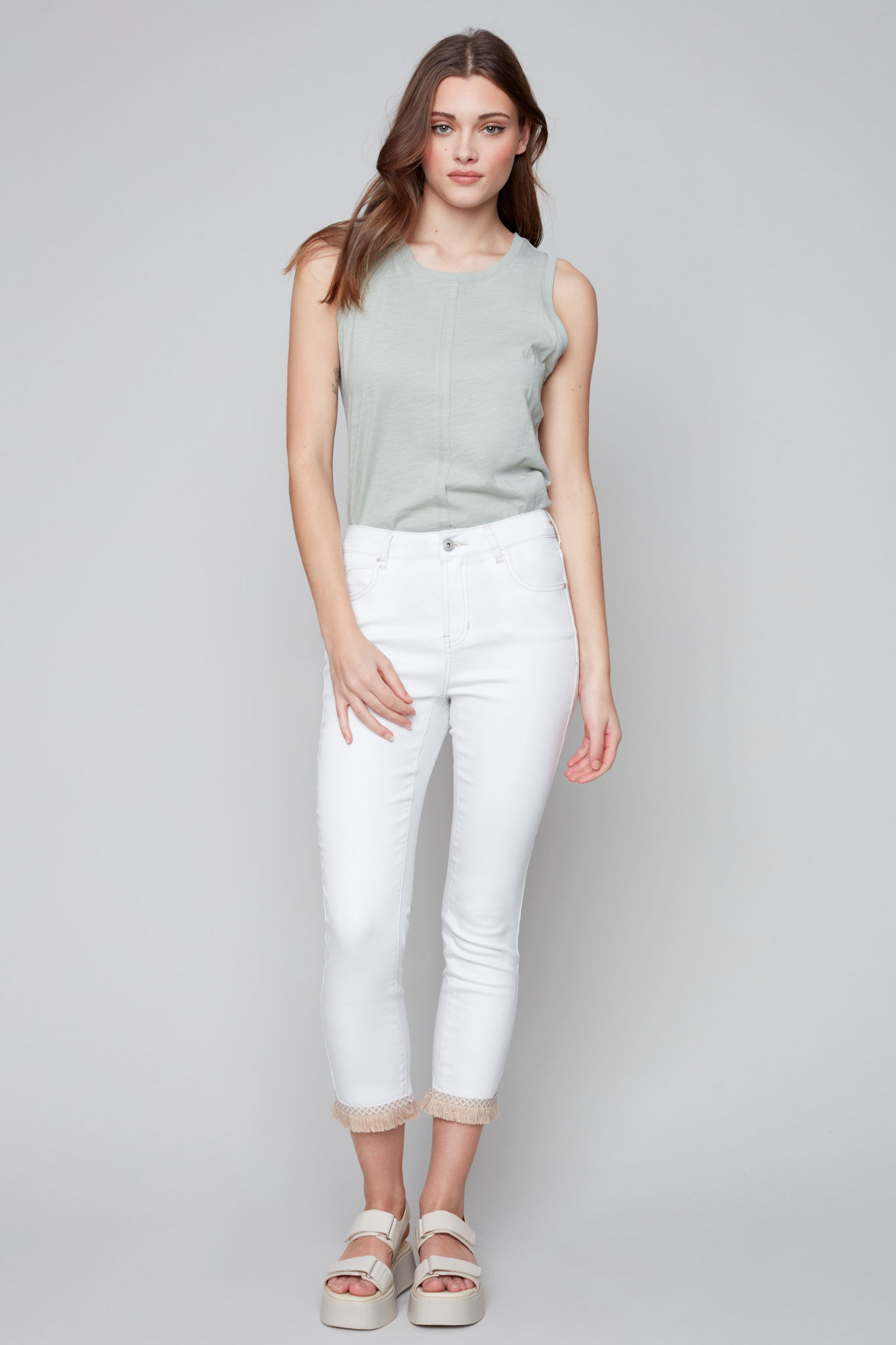 Fringe Hem Jean