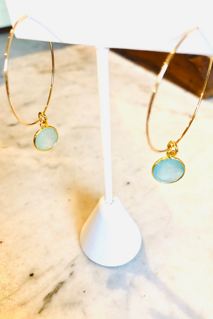 1" Mini Hoops ~ Round Gem-MD