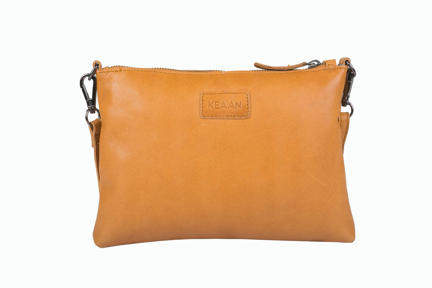 [MIA] SMALL CROSSBODY & CLUTCH | SUPER SOFT NAPPA LEATHER: TAN
