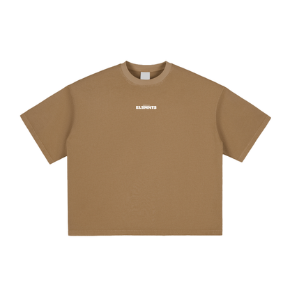 ESSNTIAL ELEMNTS Unisex 260G Vintage Washed Boxy Tee