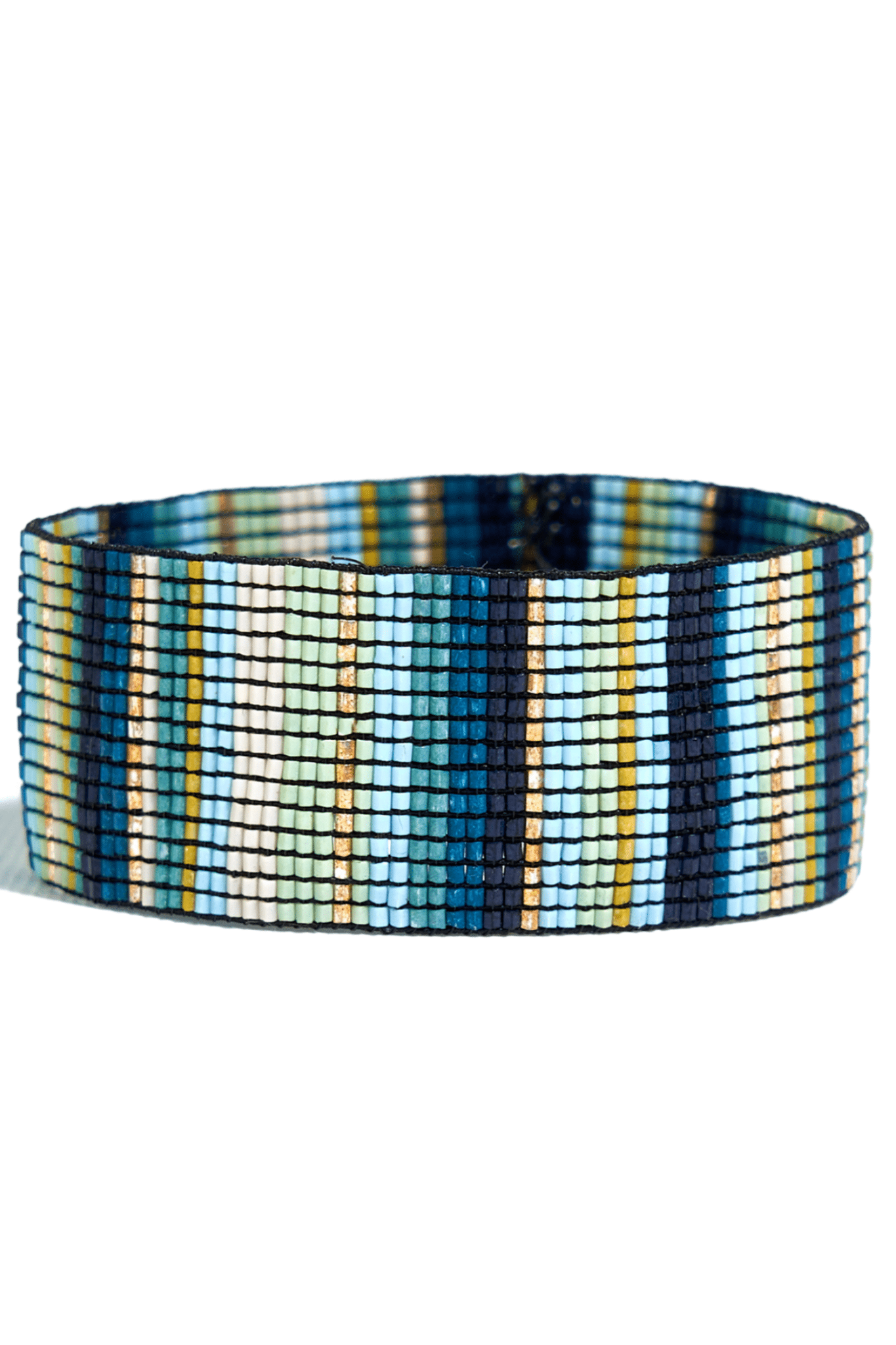 Kenzie Vertical Lines Beaded Stretch Bracelet