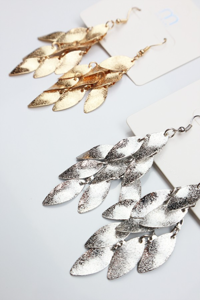 Scale Tassel Hook Earring