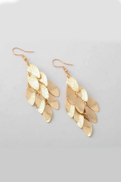 Scale Tassel Hook Earring