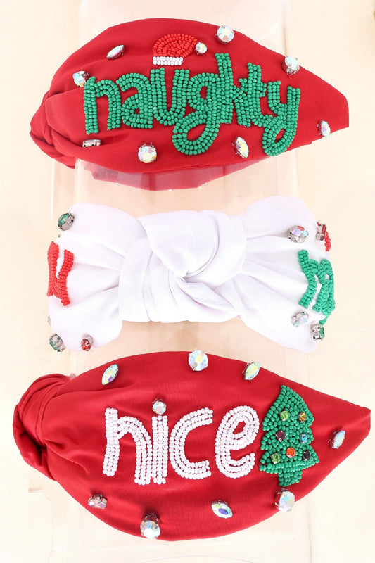 Naughty and Nice Headband