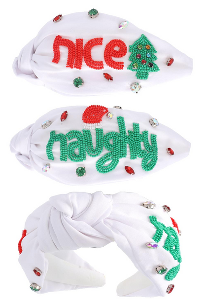Naughty and Nice Headband