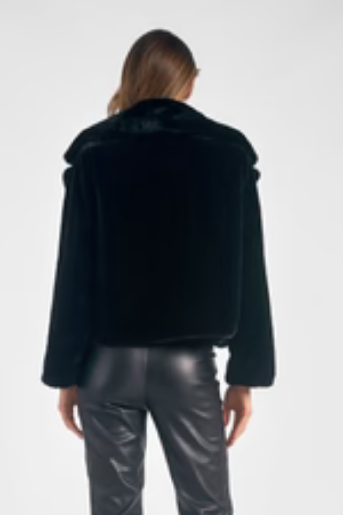 Cropped Fur Coat