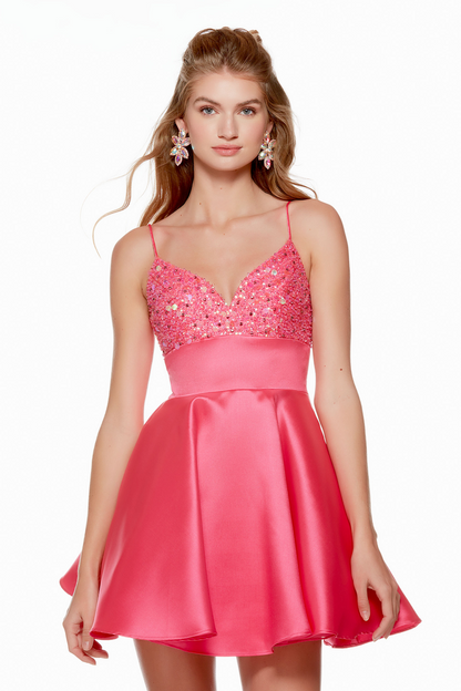 Jeweled Top Cocktail Dress