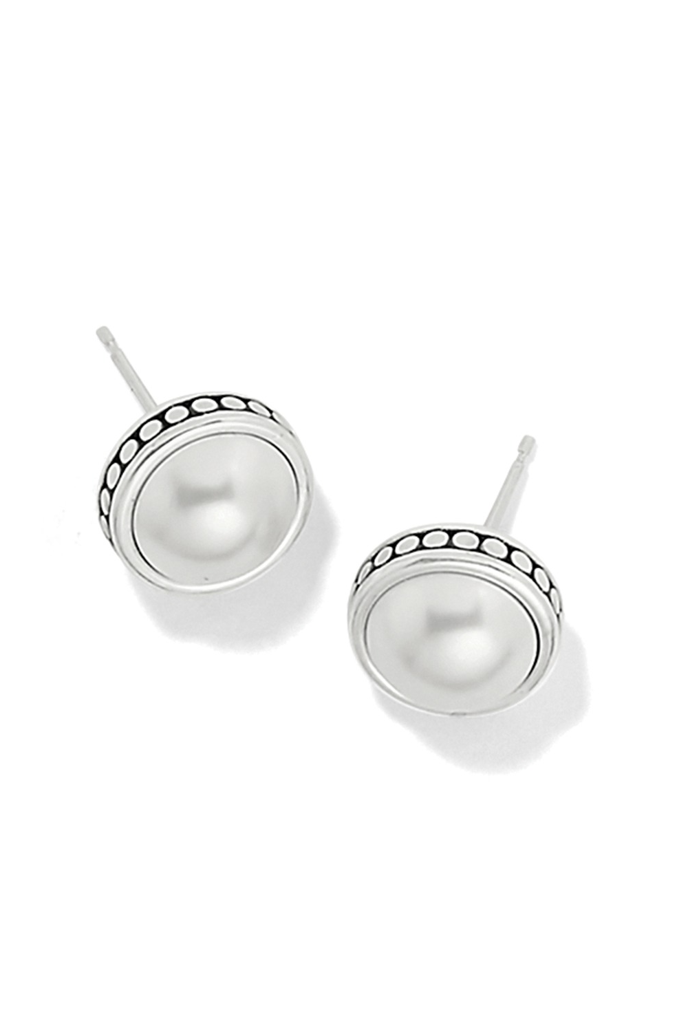 Pebble Dot Pearl Post Earrings