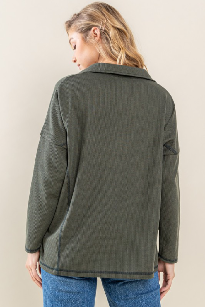Oversized Thermal Pullover