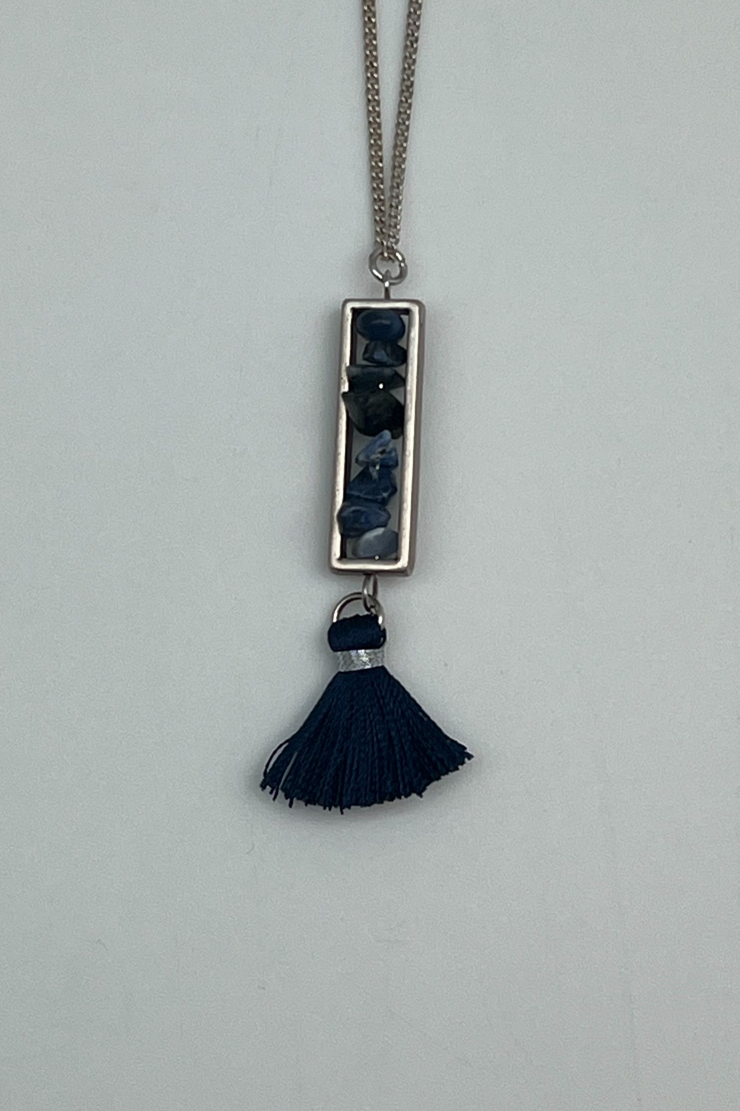 Gem and Tassel Necklace