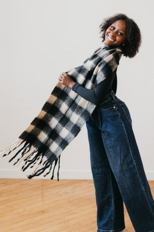Chunky Checkered Scarf