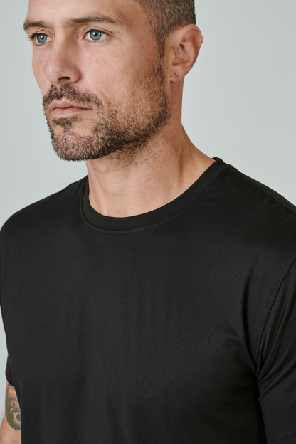 Core Crew Drop Cut Tee - Black