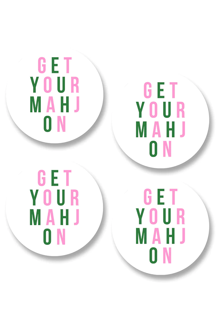 Get Your Mahj On Coaster Set