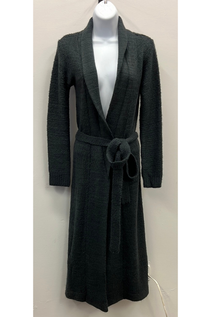 Long cardigan with tie