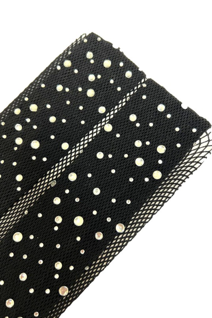 Rhinestone Fishnet Stocking