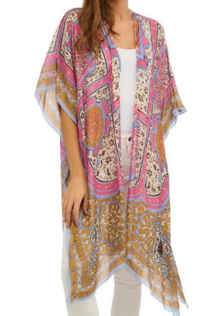 Viscose/Modal Long Kimono
