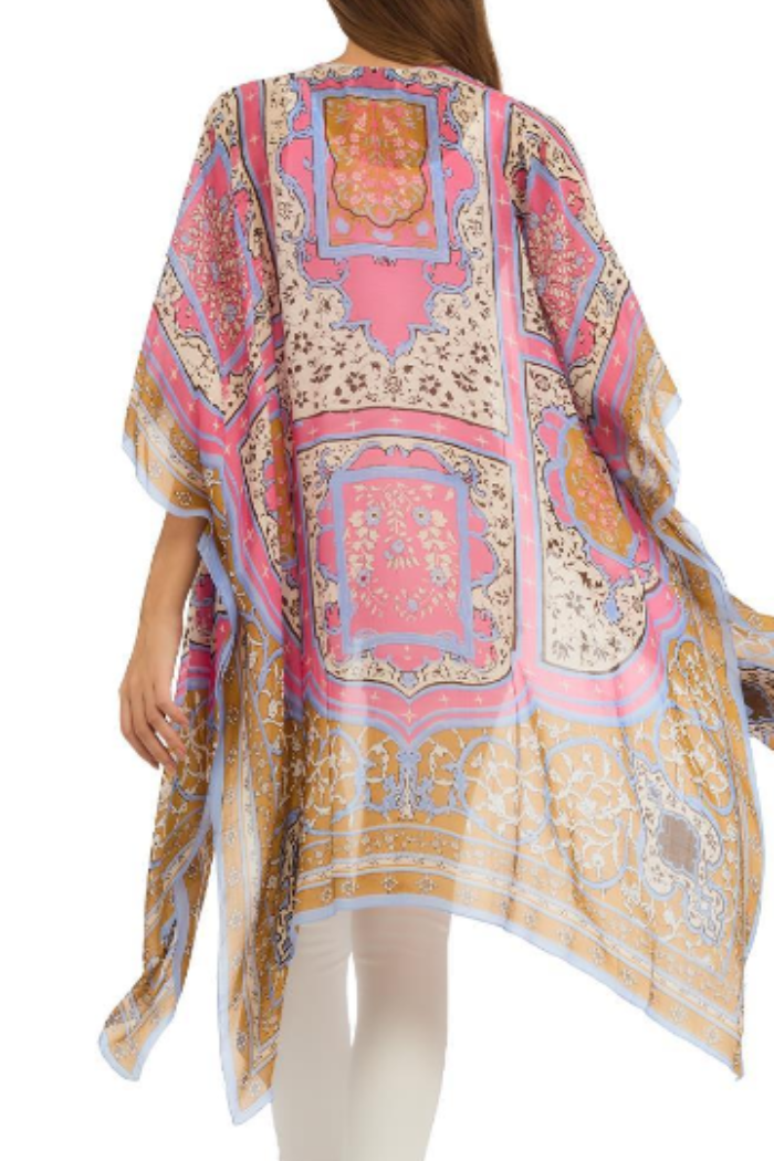 Viscose/Modal Long Kimono