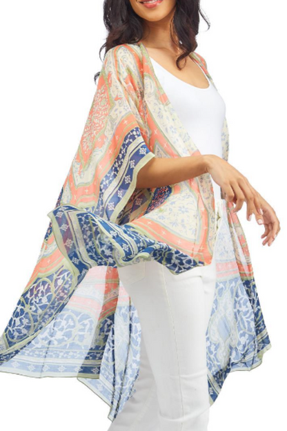 Viscose/Modal Long Kimono