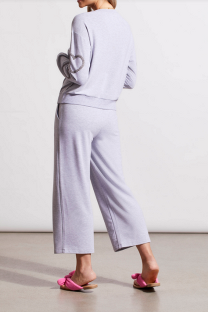 Heart Sweatshirt & Cropped Jogger Set