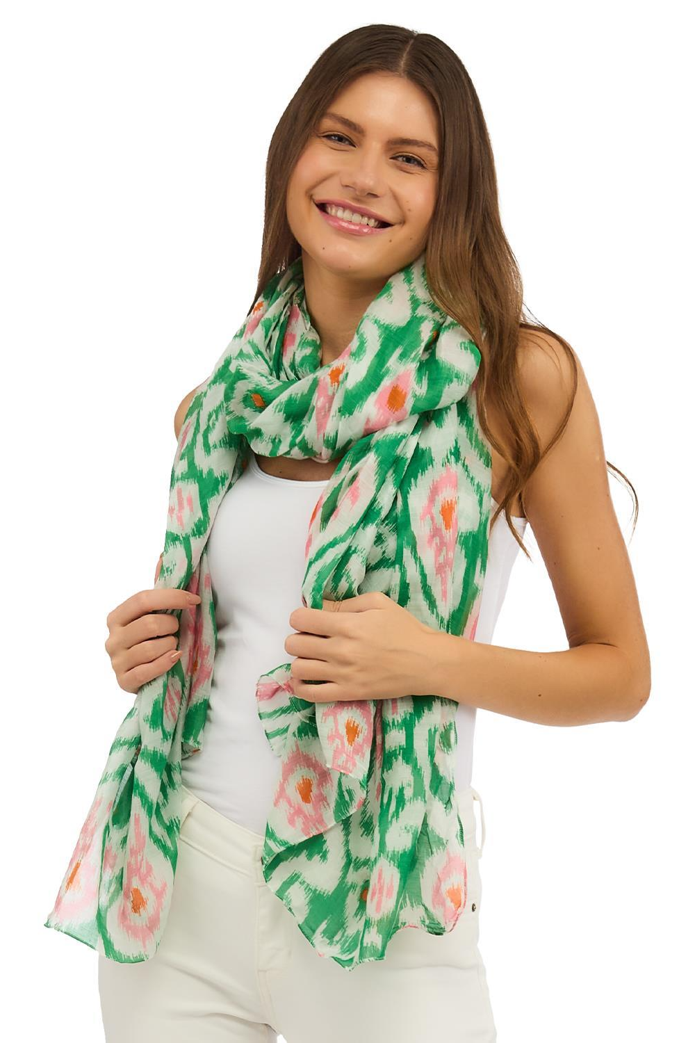 Ikat Print Scarf
