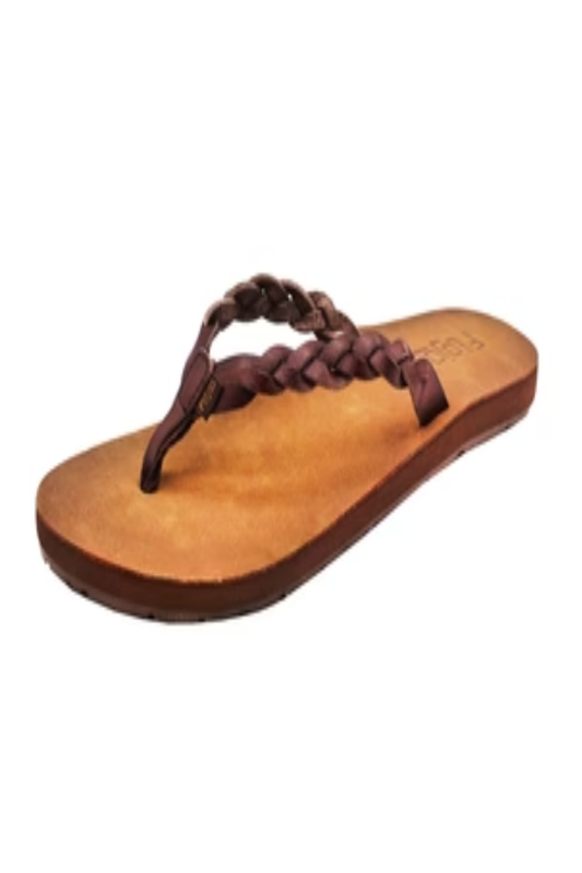 Navida Womens Braided Strap Sandal