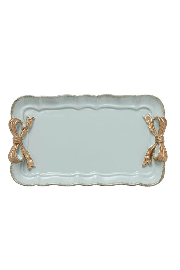 EUROPEAN RETRO BOW TRAY ( ABOUT 7 3/4 X 4 3/4)