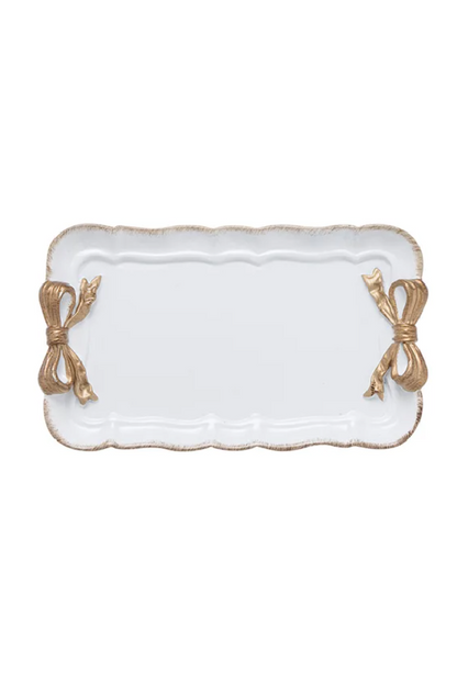 EUROPEAN RETRO BOW TRAY ( ABOUT 7 3/4 X 4 3/4)