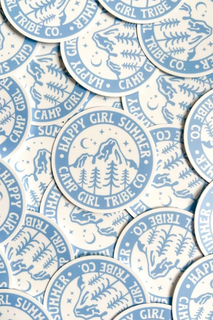 Happy Girl Summer Sticker