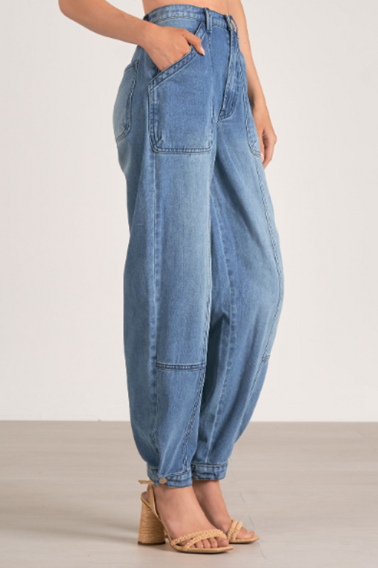 DENIM JOGGERS