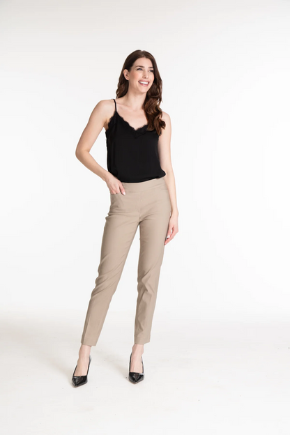 PULL-ON ANKLE PANT WITH REAL FRONT AND BACK POCKETS