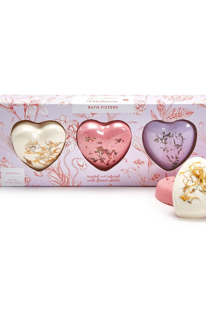 Set/3 Heart Bath Fizzers