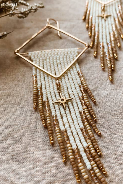 Starlight Set Hand Beaded Earrings