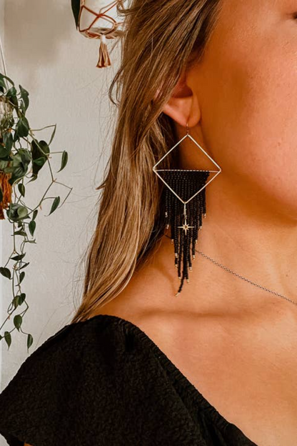 Starlight Set Hand Beaded Earrings