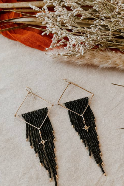 Starlight Set Hand Beaded Earrings