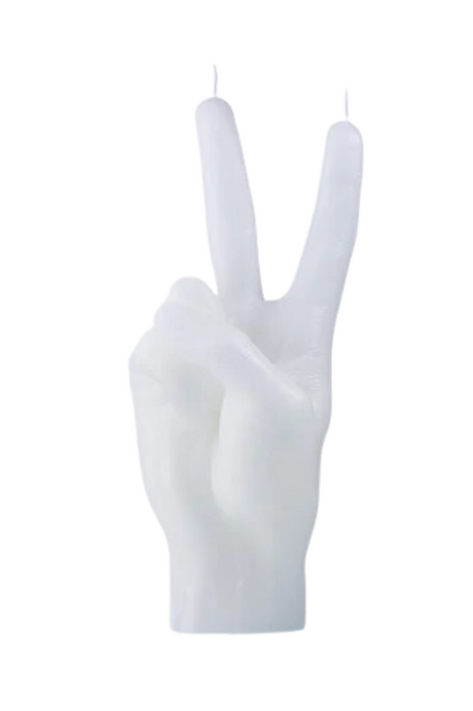 Peace Hand Candle