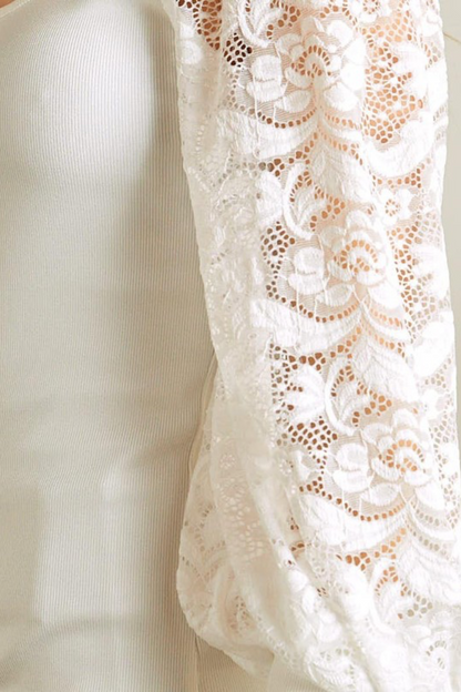 Lace Sleeve Top