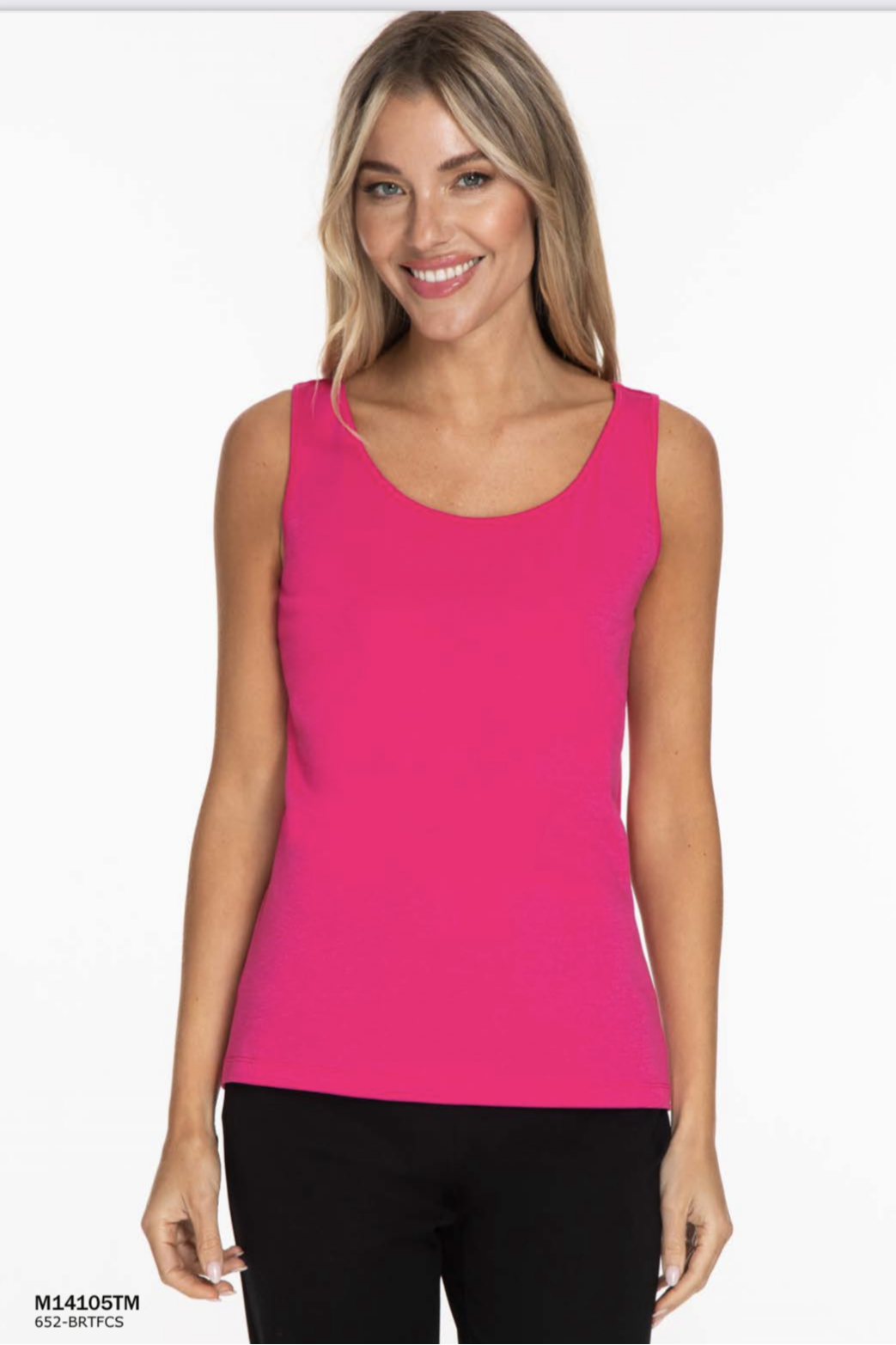 Double scoop neck tank