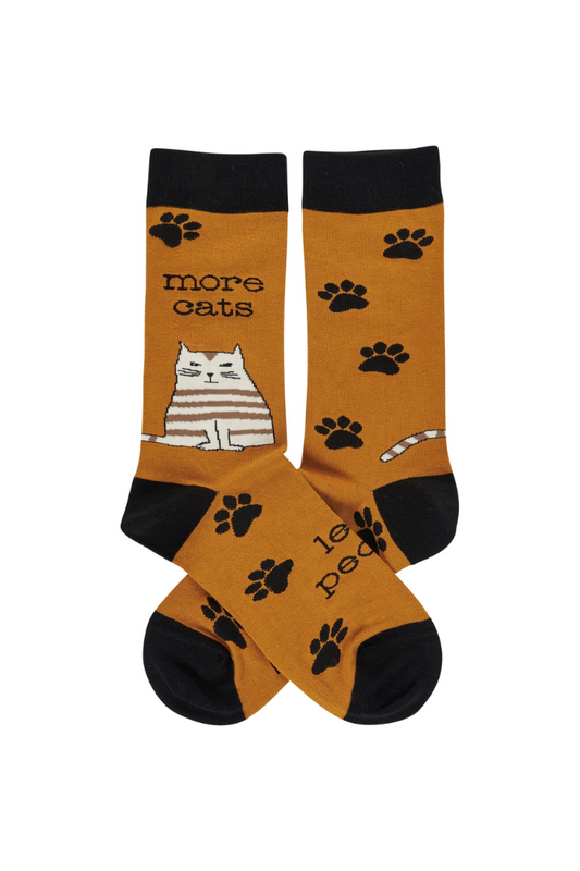 More Cats Less People Socks