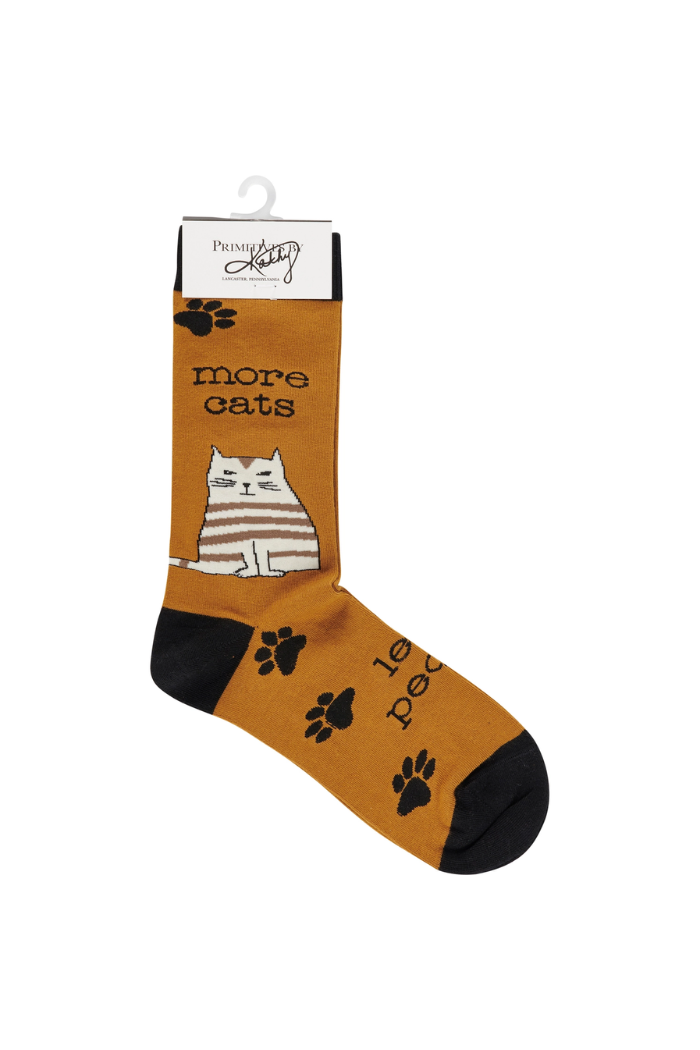 More Cats Less People Socks