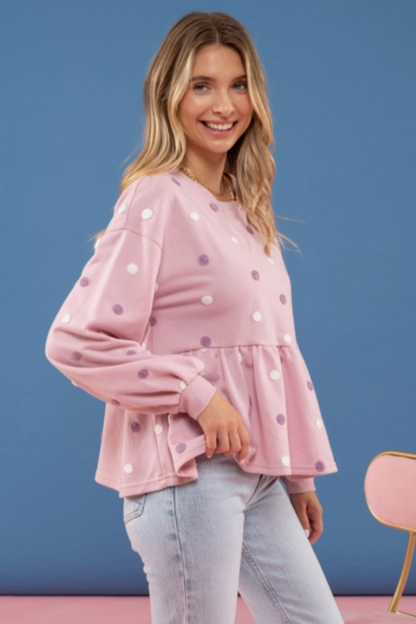 Multi Pom Pom Knit Top