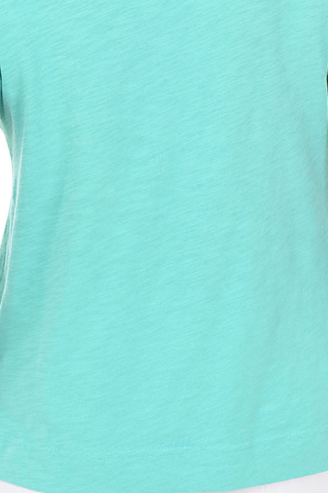 Cotton Slub-Knit V-Neck Tee