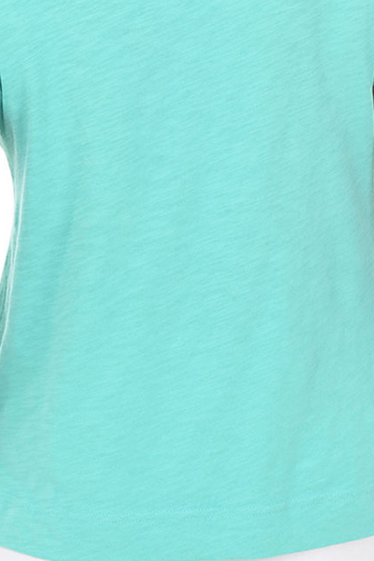 Cotton Slub-Knit V-Neck Tee