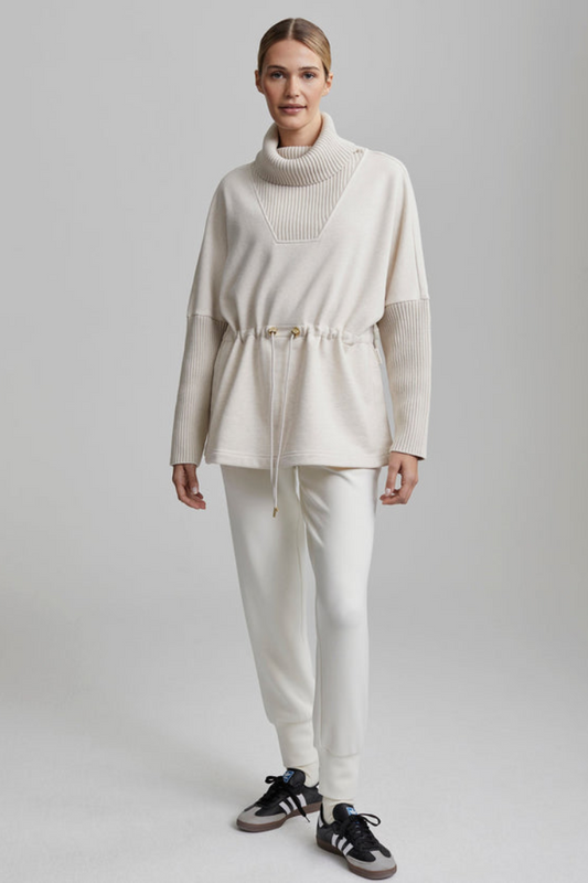 Cavello Longline Sweat- Birch Marl