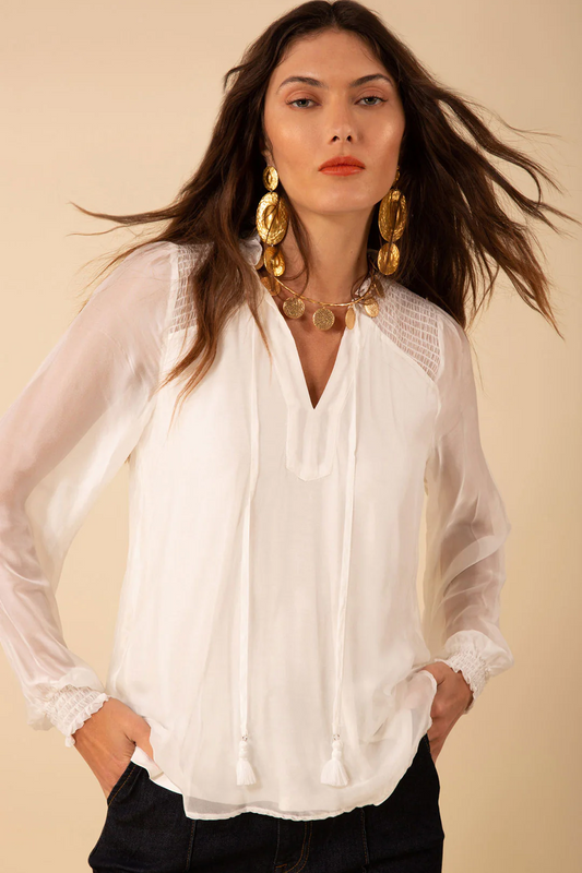 Lucia Solid Chiffon Top
