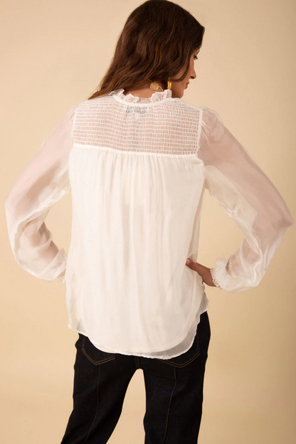 Lucia Solid Chiffon Top
