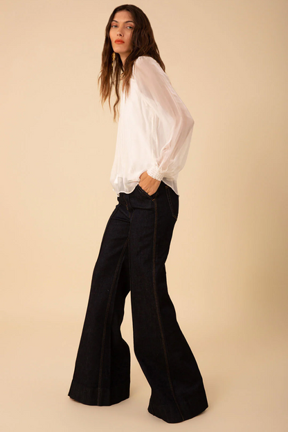 Lucia Solid Chiffon Top