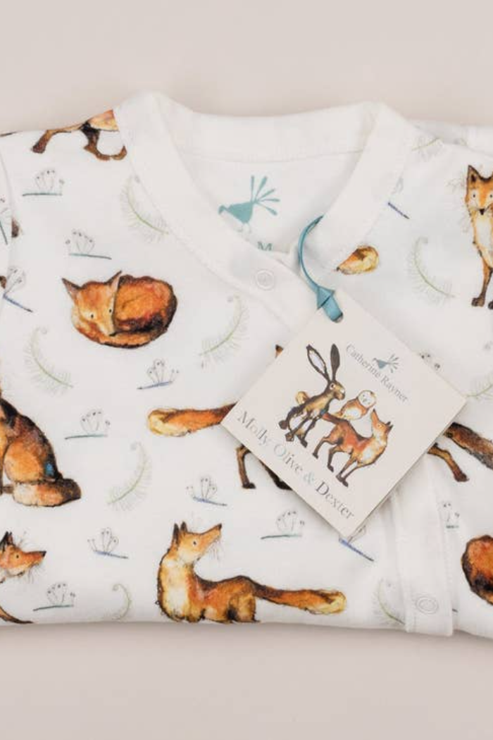 Dexter Fox Print Babygrow